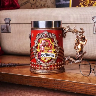 Harry Potter korbel - Nebelvír/Gryffindor (ručně malovaný)